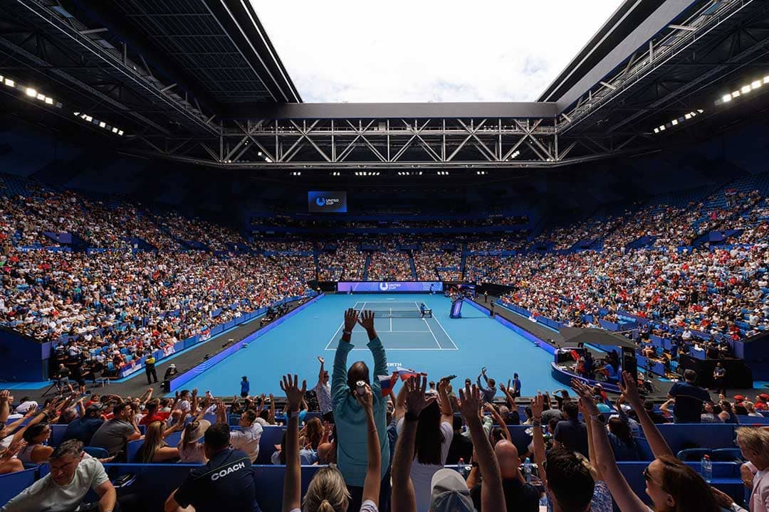 View from The Baseline Club, Perth